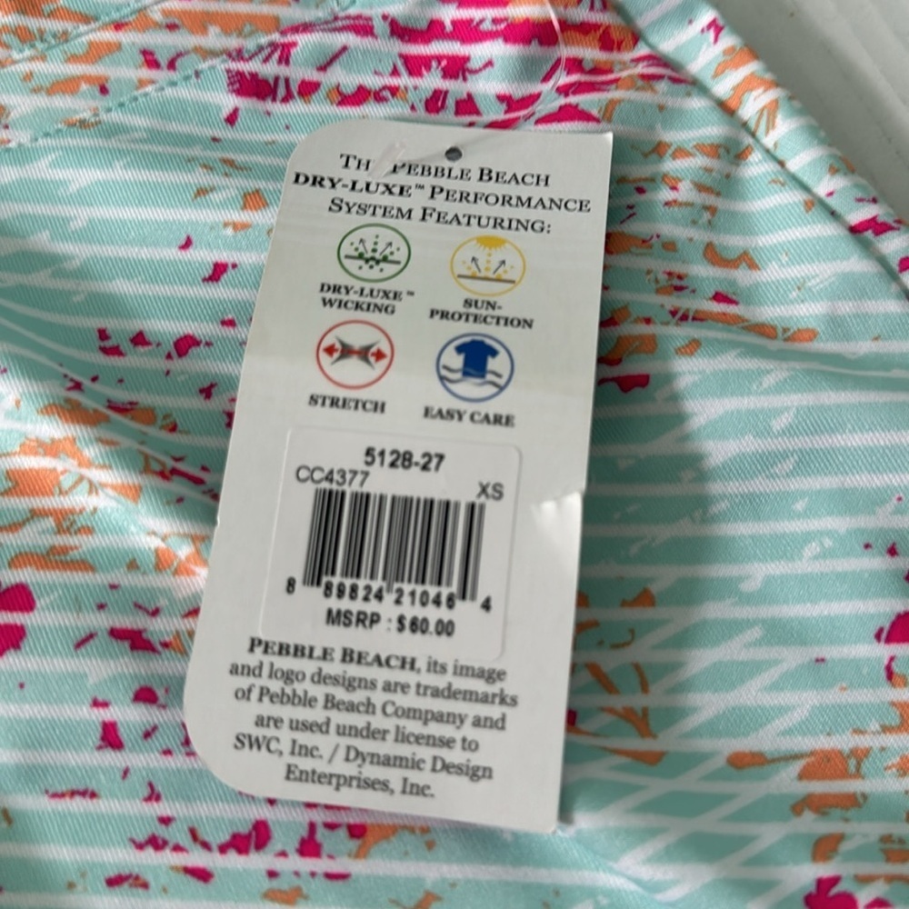 Pebble Beach Dry Luxe Performance Floral Skort Size XS NWT - Picture 7 of 12